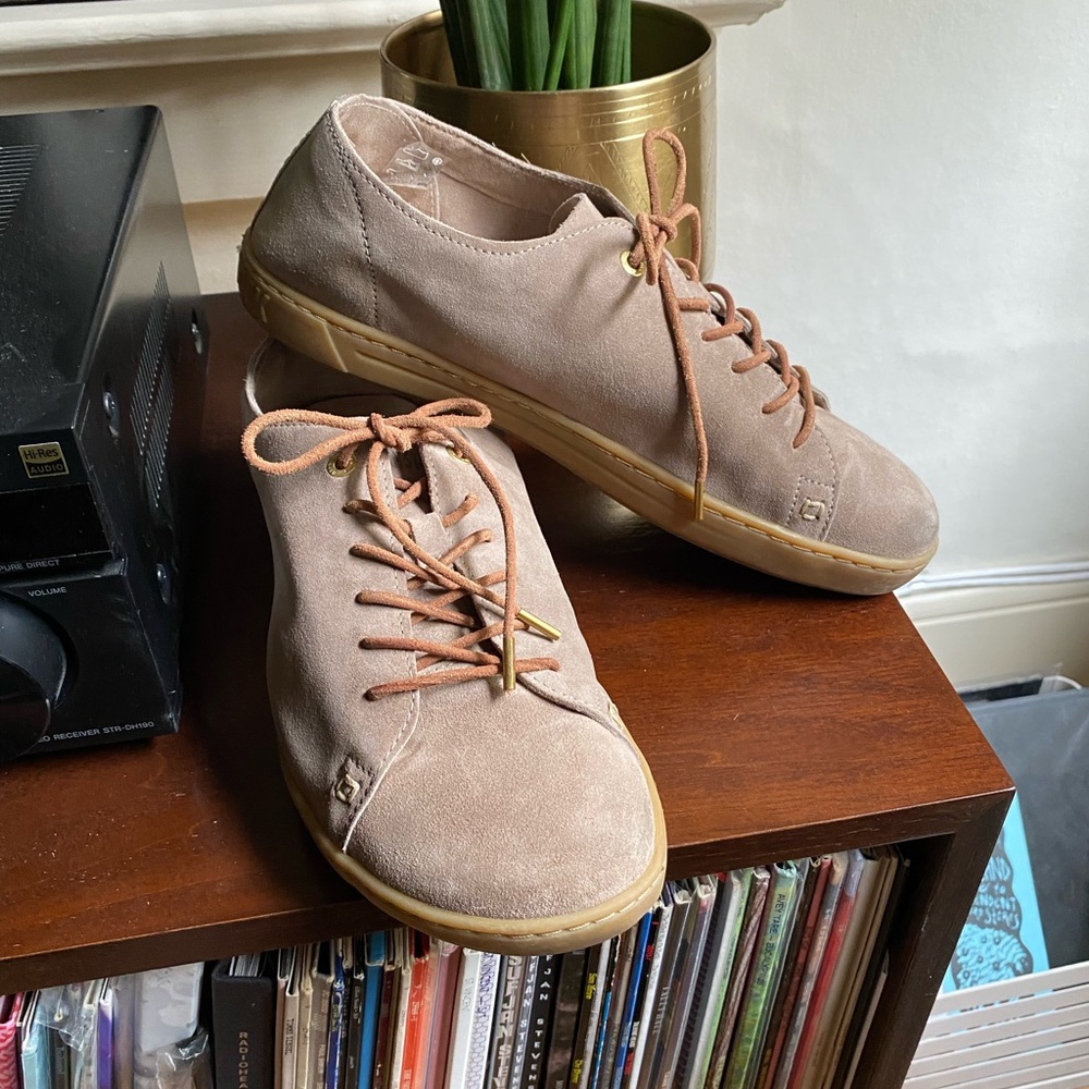 Birkenstock Suede Sneakers With Leather Tie